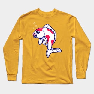 Cute Koi Fish Cartoon Long Sleeve T-Shirt